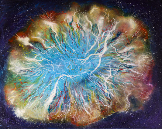 Crab Nebula - Giclee Print of Original painting