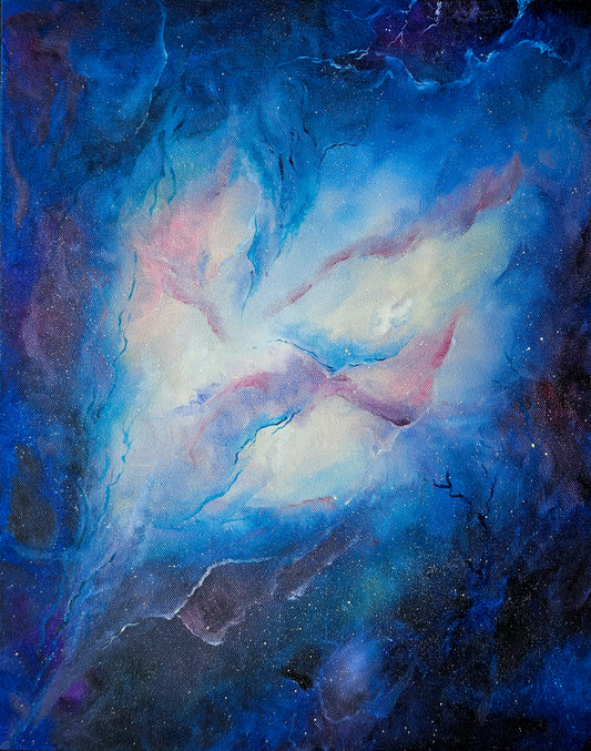 Love is a Nebula, original oil painting on canvas 16x20