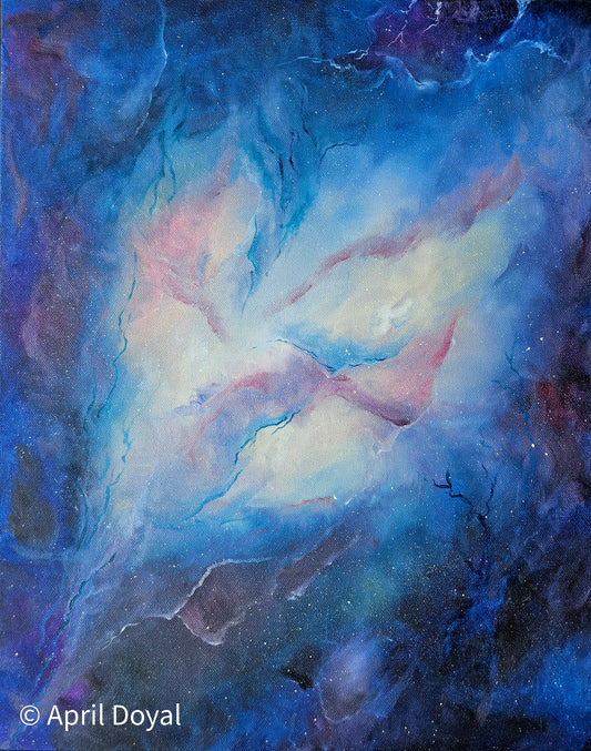 Love is a Nebula - Giclee print of Original oil painting